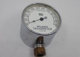 Sst802 Reliance Vintage 4 800 Rpm Tachometer Porcelain Face Traditional Hot Rod Awesome