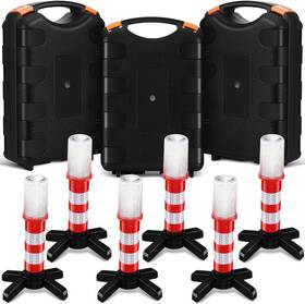 Sw-riakrum-2762 Riakrum 2 Pcs Led Road Flares Emergency Warning Light Bright Red Multicolor