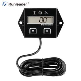 Rl-hm020rv Runleader Digital Hour Meter Tachometer Maintenance Reminder User Shutdown For Lawn Mower