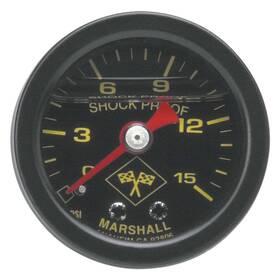 650310 Russell 1-1/2 Inch Liquid Filled Fuel Pressure Gauge 15 Psi