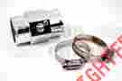 S5728 Hot Rod Chrome Water Temp Gauge Sensor Adapter Universal 1-1 2 38mm Aluminum Silver