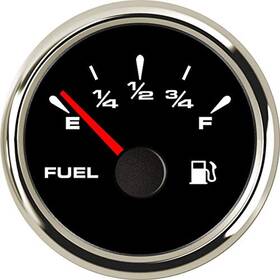 Samdo 091263673036 Universal Digital Fuel Gauge Waterproof 7-color Backlight Marine Meter