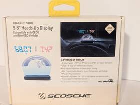 Hud580gc Scosche 033991064522 Brand New In Open Box Headsup Obdii 5.8 Inch Heads-up Display