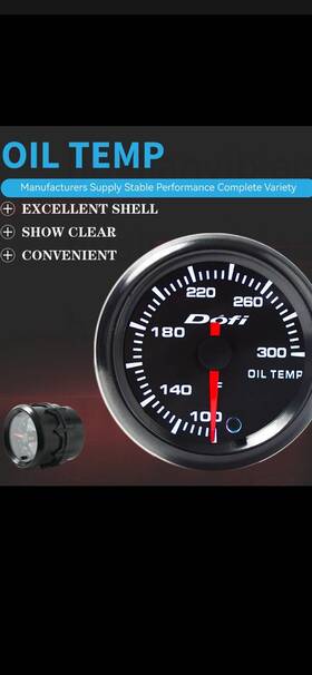 Meter100-300 Seer Designer 1102-1-ot 2 Inch 52mm 7 Color Oil Temp Gauge Temperature With Sensor 1/8 Npt