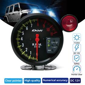 Dofi-5in-bk Seer Designer 5 Inch Tachometer Gauge 7 Color Backlit 0-11000 Rpm Meter With Shift Light Universal