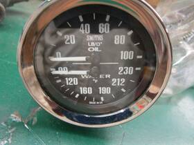 Bha4737 Smiths Mg Mga Mgb Midget Dual Safety Gauge Oil Temperature 1962-1967 #bha4737