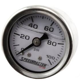 Speedmaster Pce357.1004 1-1/2 0-100psi Liquid Filled Fuel Pressure Gauge