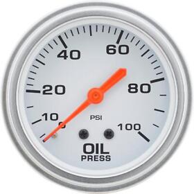 91065013 Speedway Motors 2-5/8inch Inch Mechanical White Face Oil Pressure Gauge 0-100 Psi 91065013 Speedway Motors 2-5/8inch Inch Mechanical White Face Oil Pressure Gauge 0-100 Psi