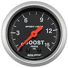 3302 Sport Prices Gauge Psi 0-15 Boost 2-1 Auto 16in Meter Mechanical Comp