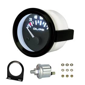 Rsc353 Sreuoil 52mm 2 Inch Oil Pressure Gauge Meter Kit With Sensor Instrument Rack 100 Psi