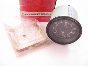 2701-90129y Ss White Programmable Tachometer With Hour Meter 4000 Rpm Diesel