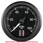 2.0625 St3306 Stack Analog Gauge W Pro Stepper Motor Black 52.4mm Range 0