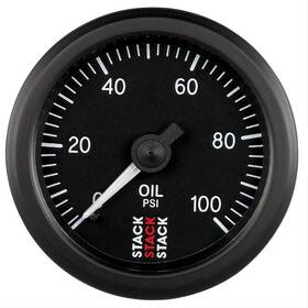 St3102 Stack Gauges Mechanical Gauge Oil Pressure 2 1/16 Inch Dia