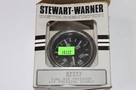 82332 Stewart Genuine Warner Deluxe Dual Air Pressure Gauge