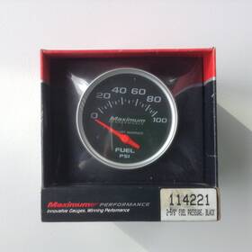 114221 Stewart Warner Performance 2 5/8 Fuel Pressure Gauge Analog Black
