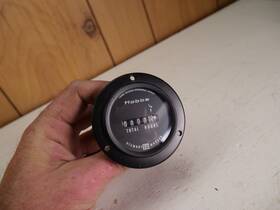 15001-02 Stewart Warner Nos Hobbs Direct Current Engine Hour Mini Meter 15001