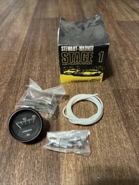 281-d Stewart Warner Nos Pressure Gauge