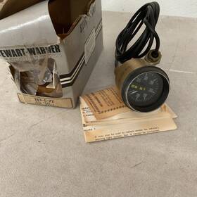 283-c-72 Stewart Warner 2-1/16 Inch Oil Temperature Gauge Mechanical Vintage