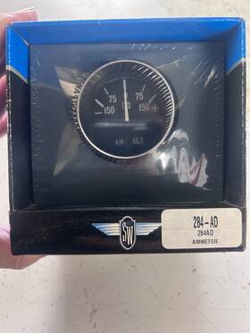 284-ad Stewart Warner 284ad Ammeter