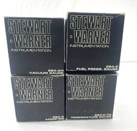 284l-284aa Stewart Warner Nos 284 Series Gauges Vac. Ammeter Fuel Pressure Mech Temp