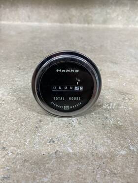 3241794 Stewart Warner Vintage Hobbs Hour Meter Gauge Sw Aviation Industrial Usa