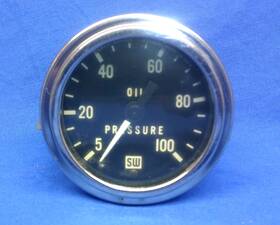 360j Stewart Warner Vintage 1970s Deluxe Oil Pressure Gauge 2-1/16 Inch Made In Usa