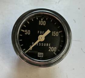 360r-j4 Stewart Warner Vintage 2-1/16 Inch 0-200 Psi Fuel Pressure Gauge Hot Rod