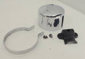 366fr Stewart Warner Vintage Chrome Tachometer Housing With Band And Base Sw Mounting Cup