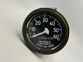 Ms39021-2 Stewart Warner 39021-2 Fully Restored Military Speedometer 0-60 Mph M151 M38