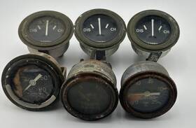 400507 Stewart Warner Vintage Paint Can Others Gauge Lot Battery B Fuel Oil Pressure