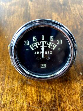 411729 Stewart Warner Vintage Amp Gauge 15 30 Amperes Speed Part Gasser Hot Rod 1960s 411729 Stewart Warner Vintage Amp Gauge 15 30 Amperes Speed Part Gasser Hot Rod 1960s
