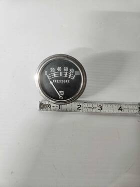 423203 Stewart Warner Vintage 2-1/4 Inch Gauge Mechanical Oil Pressure 0-80 Range