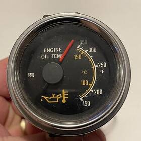 465dy Stewart Warner Gauge Oil Temperature 150-350f 2 1/16 Inch Case