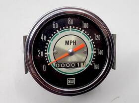 530jh Stewart Warner 530dh Vintage 160 Mph Greenline Speedometer Hot Rod 1965 2 Miles