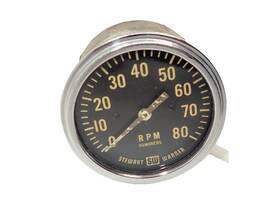 531p Stewart Warner Vintage 8 000 Rpm Tachometer Big Block Logo 8k Tach Hot Rod