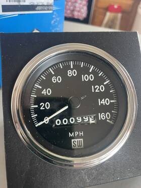 550bp-d Stewart Warner Speedometer 3 3/8 Inch Mechanical Cobra Mustang Hot Rod