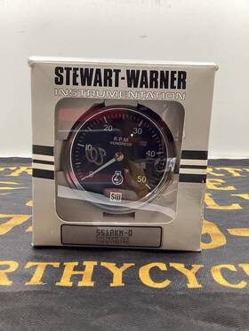 551akm-d Stewart Warner Deluxe Tachometer Nos N Box Vintage Hot Rod - 5000 Rpm