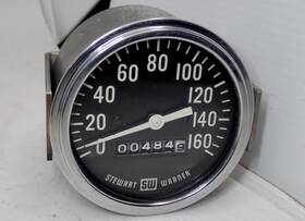 530y Stewart Warner 580y Vintage 160 Mph Speedometer Big Block Logo 160mph Speedo Wow