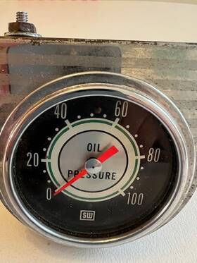 691l-k6 Stewart Warner 691lk6 Green Line 2-5/8 In Oil Pressure Gauge-mechanical