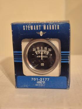 701-2177 Stewart Warner 82200/701-2177 2-1/16 Inch Diameter Amperes Ammeter Gauge 30 To 701-2177 Stewart Warner 82200/701-2177 2-1/16 Inch Diameter Amperes Ammeter Gauge 30 To