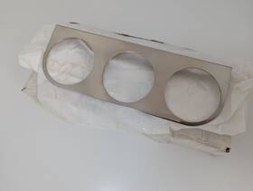 813642f Stewart Warner Vintage Mounting Gauge Panel 2 5/8 Inch 3 Hole New