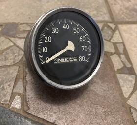 820339 Stewart Warner Vintage 0-80mph 3 1/4 Inch Speedometer Rat Rod Hot Car Truck