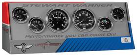 82218 Stewart Warner Deluxe Series Analog Gauge Kit