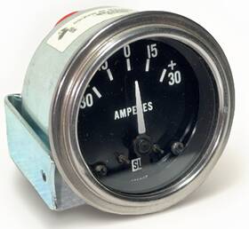 Stewart Warner 82310 Vintage Deluxe Ammeter 30-0-30 2 1/16 Inch Hot Rod Rat