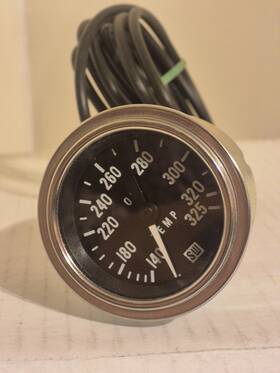 82327-1-72 Stewart Warner 2-1/16 Inch Oil Temp Gauge Mechanical 72 Capillary