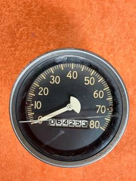 825748 Stewart Warner Sw Speedo Speedometer 0-80 46-54 Willys Jeep