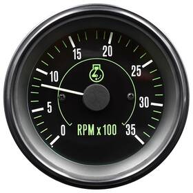 82643 Stewart Warner Tach Elec Dsl Hd 3500rpm 3-3/8 Inch .5 1 1.5 2 Hall Eff Altntr