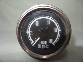 827015 Stewart Warner Vintage Oil Pressure Guage Mechanical 0-100 Psi