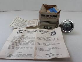 827490 Stewart Warner Vintage Ammeter 0-30 Amperes 338db C3 Amp Gauge Read