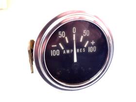 828012 Stewart Warner Vintage 100 Amp Amperes Gauge Nos New